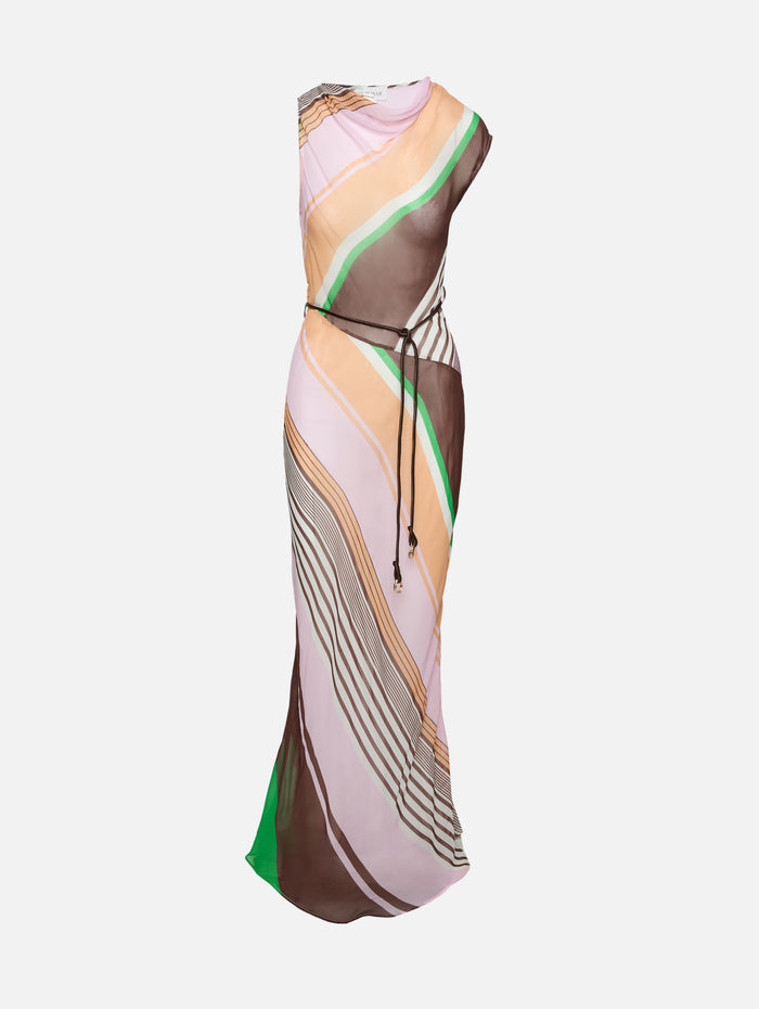 Capri Maxi Dress,ROAME,TANGO STRIPE,Image 1
