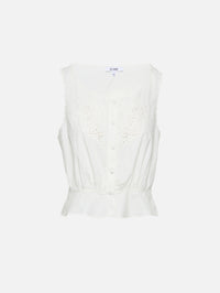 Jerry Tank Blouse,RE/DONE,VINTAGE WHITE,Image 1