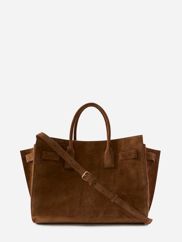 Large Sac De Jour Bag,SAINT LAURENT,CARAMEL COGNAC,Image 1