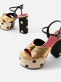 Crasher Platform Heel,VALENTINO GARAVANI,SOFT GOLD,Image 2