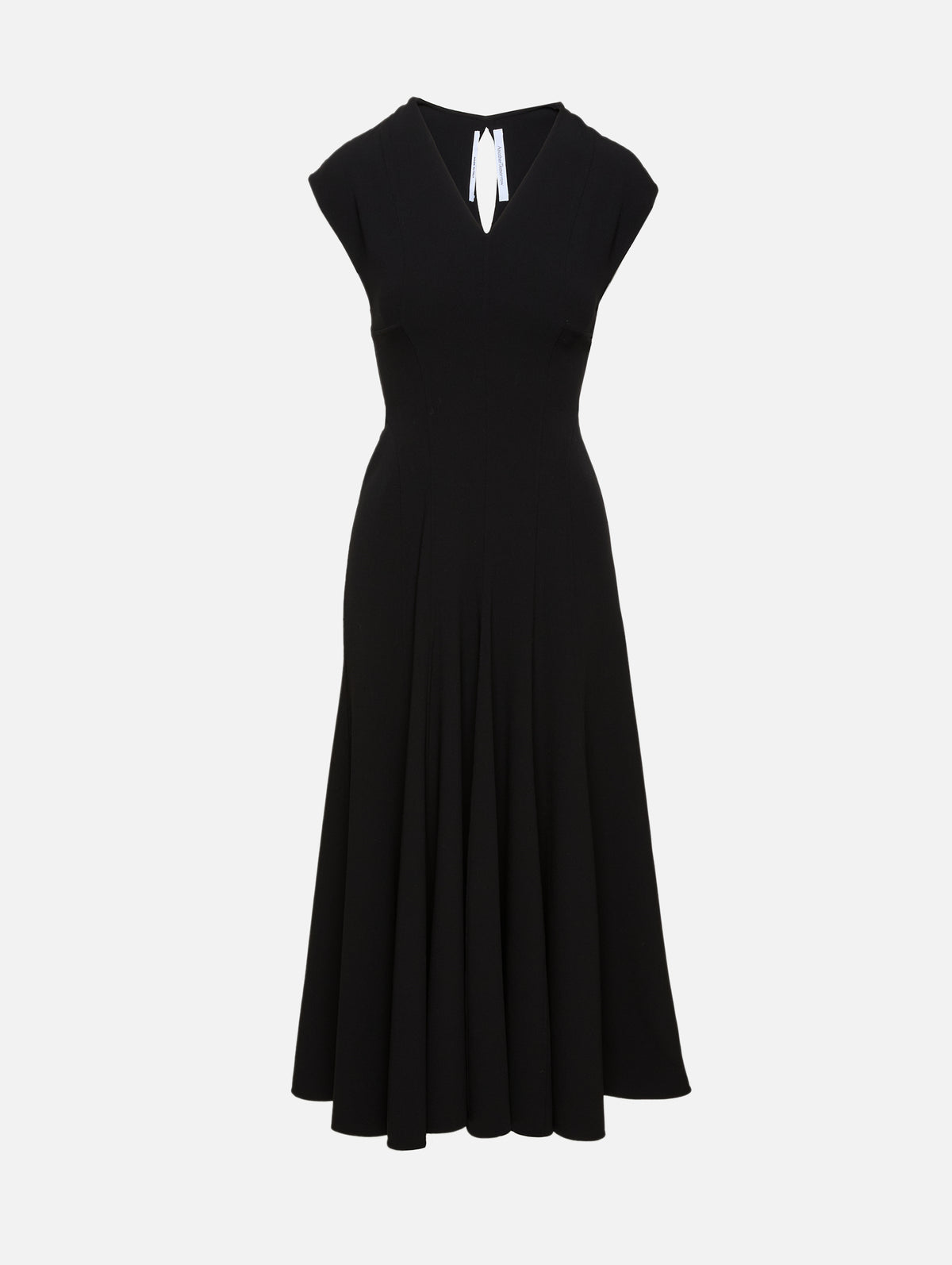 Another Tomorrow Double Face Cutout Dress