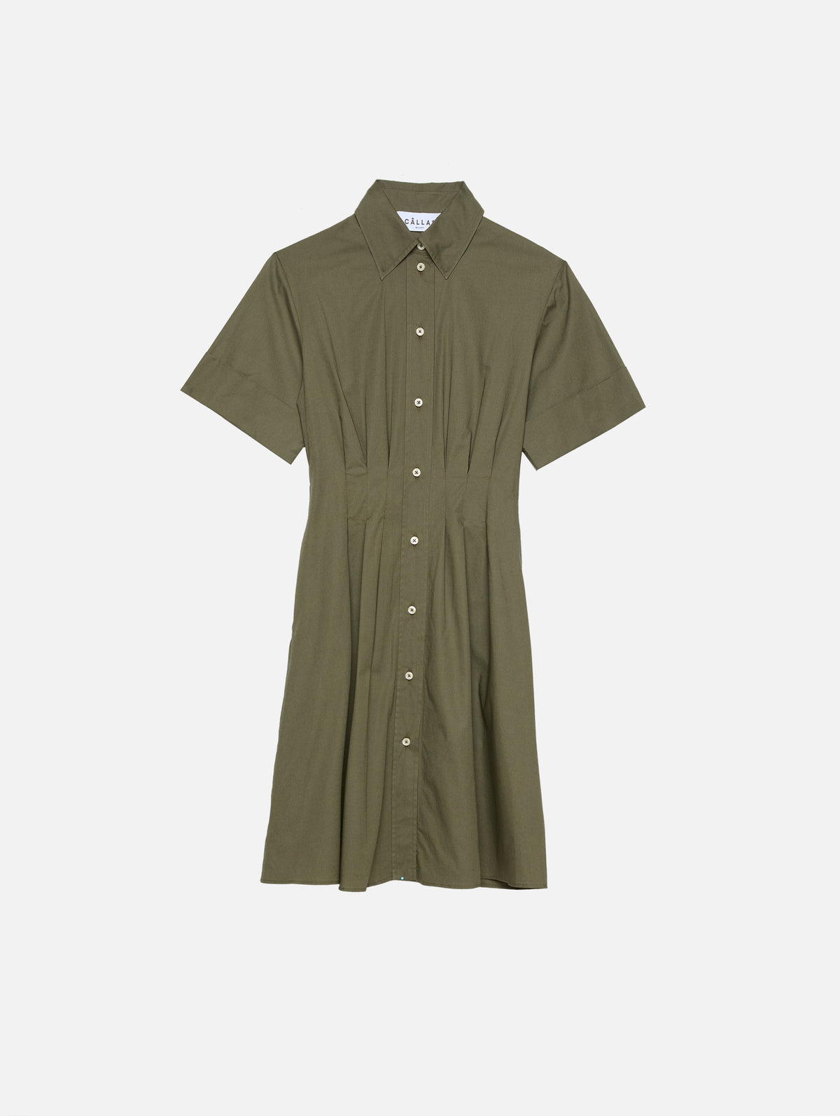 Bergamo Dress,CALLAS MILANO,OLIVE,Image 1