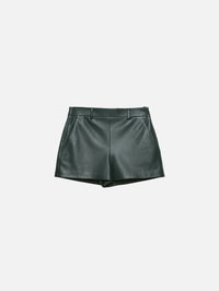 Leather Short,GUCCI,EMERALD GREEN,Image 1