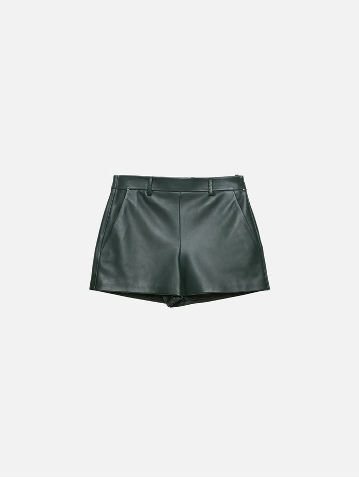 Leather Short,GUCCI,EMERALD GREEN,Image 1