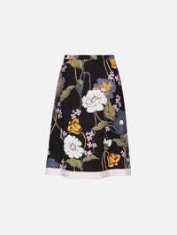 Tie Waist Skirt,MARNI,BLACK,Image 2