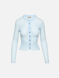 Sheer Cardigan,B SIDES,PALE BLUE,Image 1