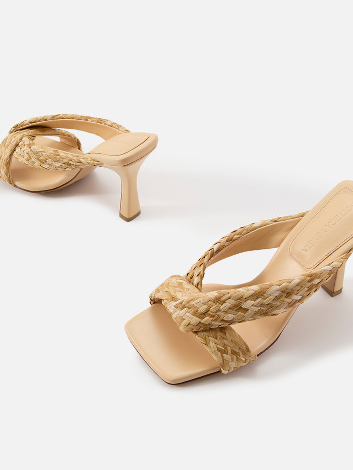 Rivia Mule Sandal,BOTTEGA VENETA,MACADAMIA,Image 1