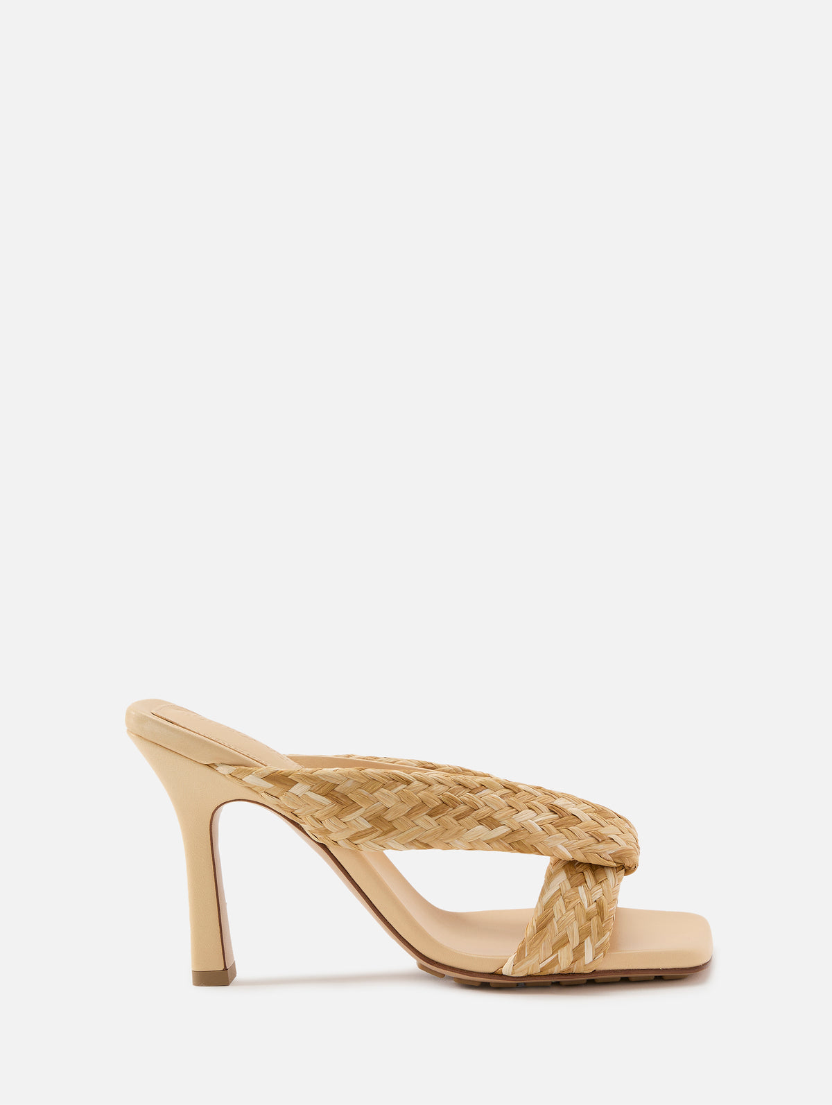 Rivia Mule Sandal,BOTTEGA VENETA,MACADAMIA,Image 1