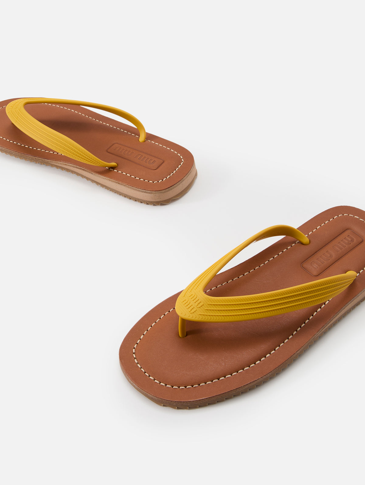 Infradito Flip Flop,MIU MIU,GIALLO,Image 2