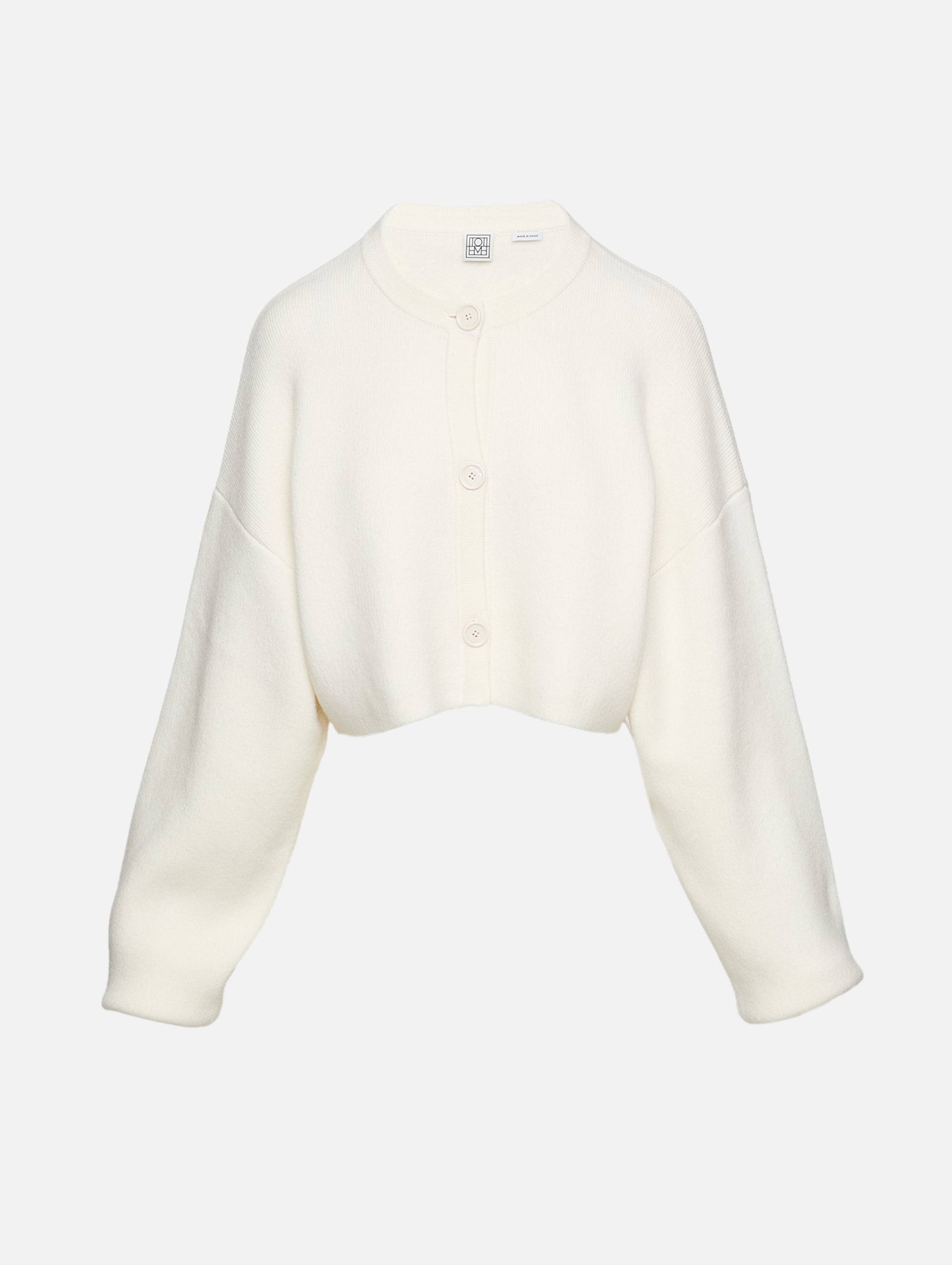 Cropped Oversized Cardigan | TOTÉME | elysewalker