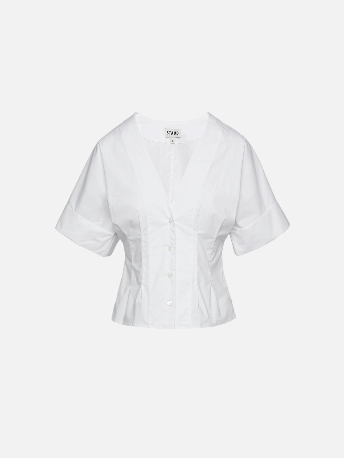 Elle Top,STAUD,WHITE,Image 1