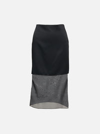 Sybil Skirt,KHAITE,BLACK,Image 1