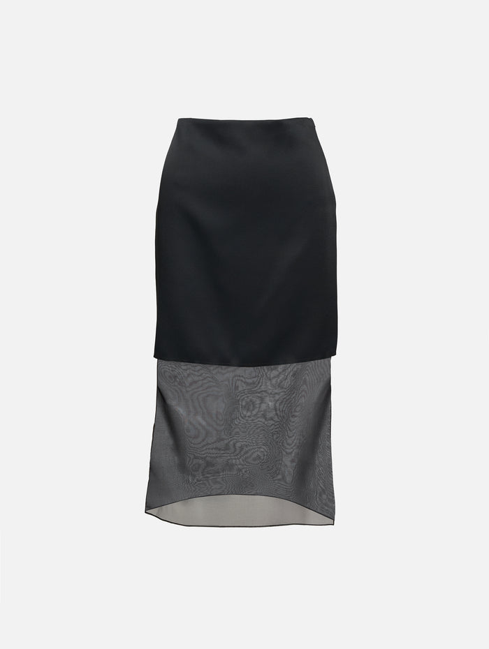 Sybil Skirt,KHAITE,BLACK,Image 1