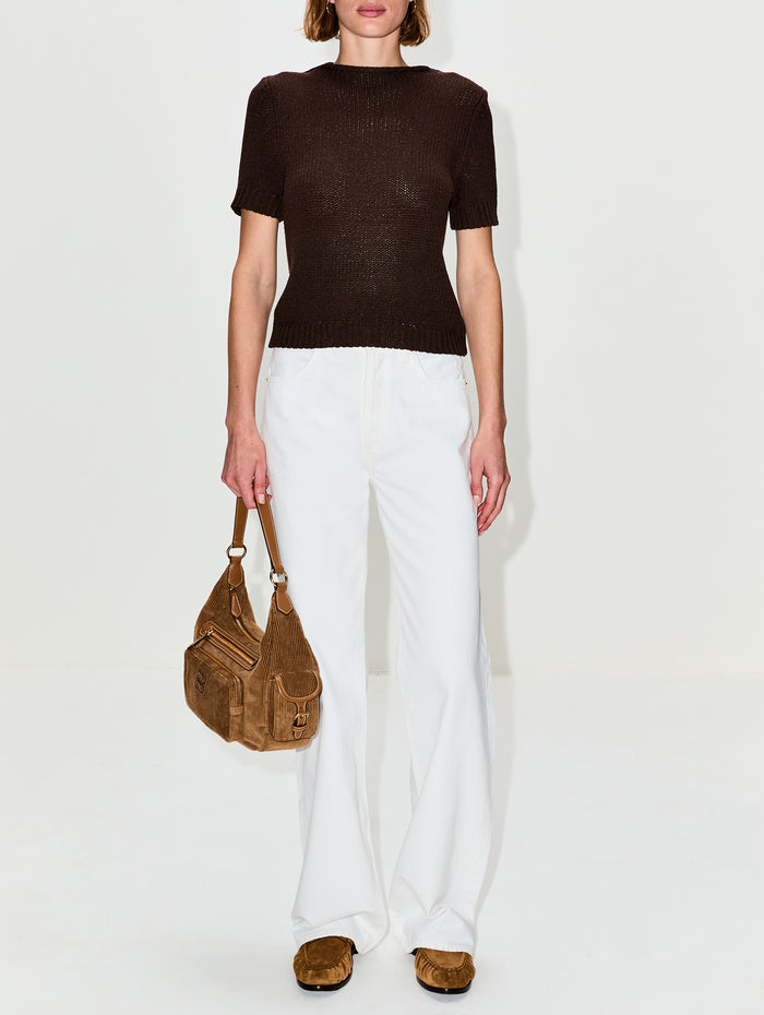 Colbie Roll Neck Sweater,ELYSEWALKER LABEL,CHOCOLATE,Image 1