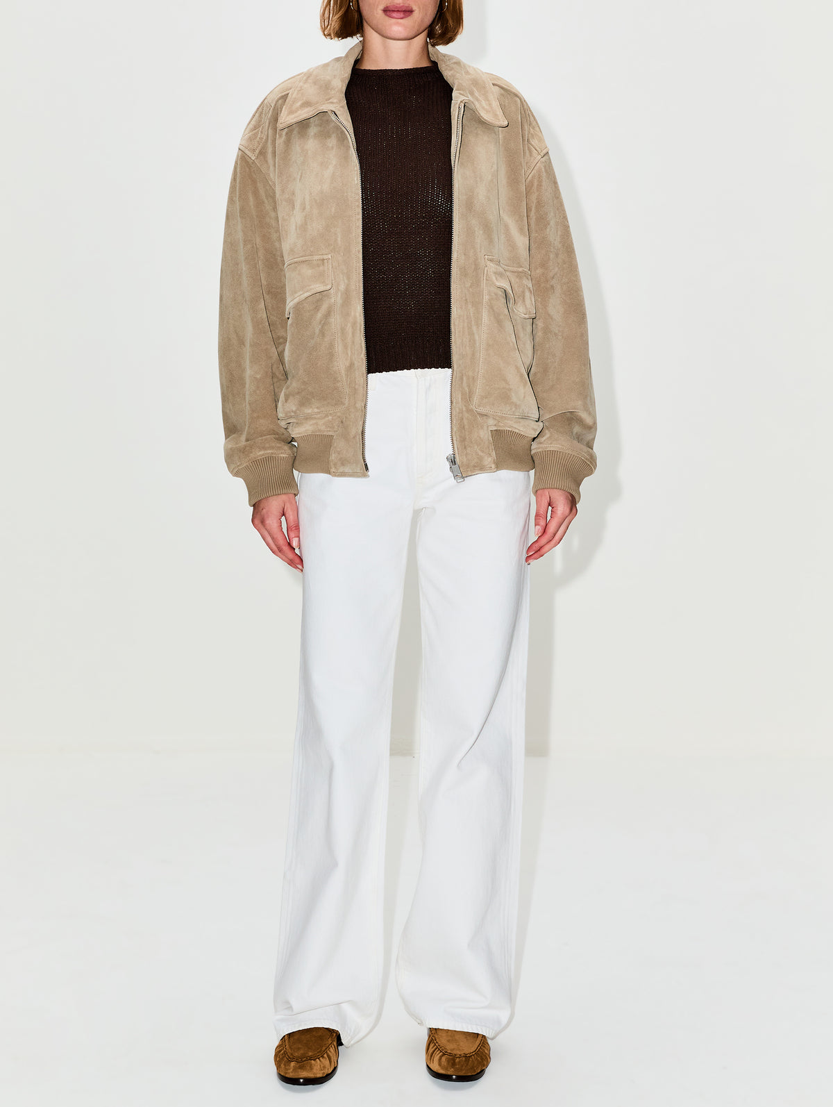 Vivienne Suede Jacket,CITIZENS OF HUMANITY,DEEP OLIVE,Image 2