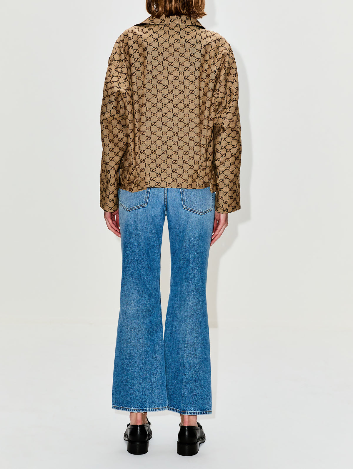 Canvas GG Bomber,GUCCI,CAMEL/EBONY,Image 3