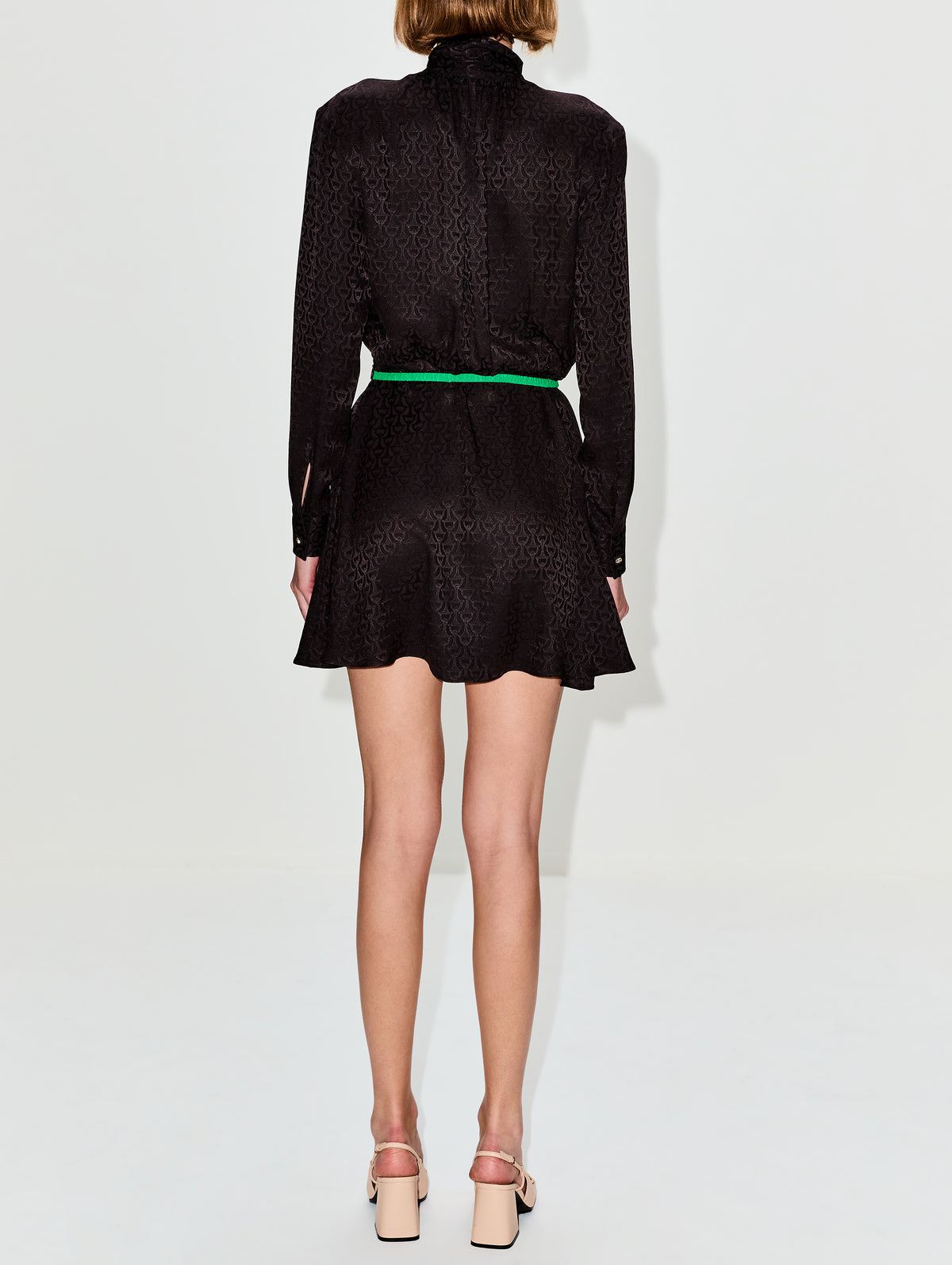 Horsebit Dress,GUCCI,DEEP CHOCOLATE,Image 4