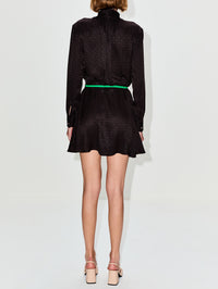 Horsebit Dress,GUCCI,DEEP CHOCOLATE,Image 4