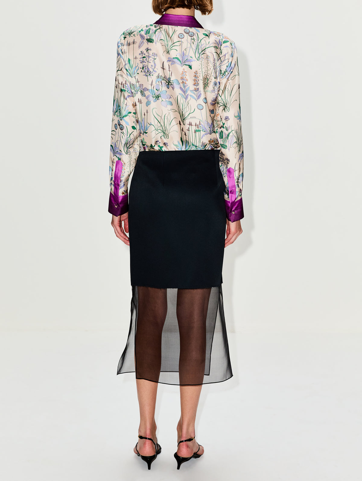 Sybil Skirt,KHAITE,BLACK,Image 4