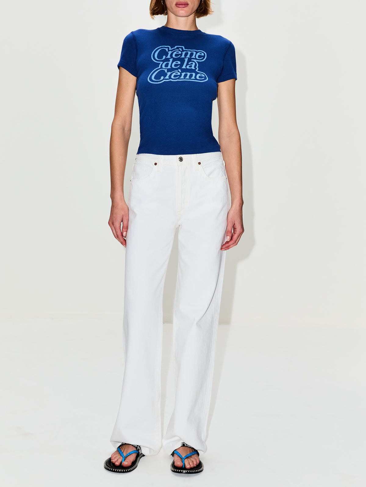 90s Baby Tee,RE/DONE,POSTMAN BLUE,Image 2