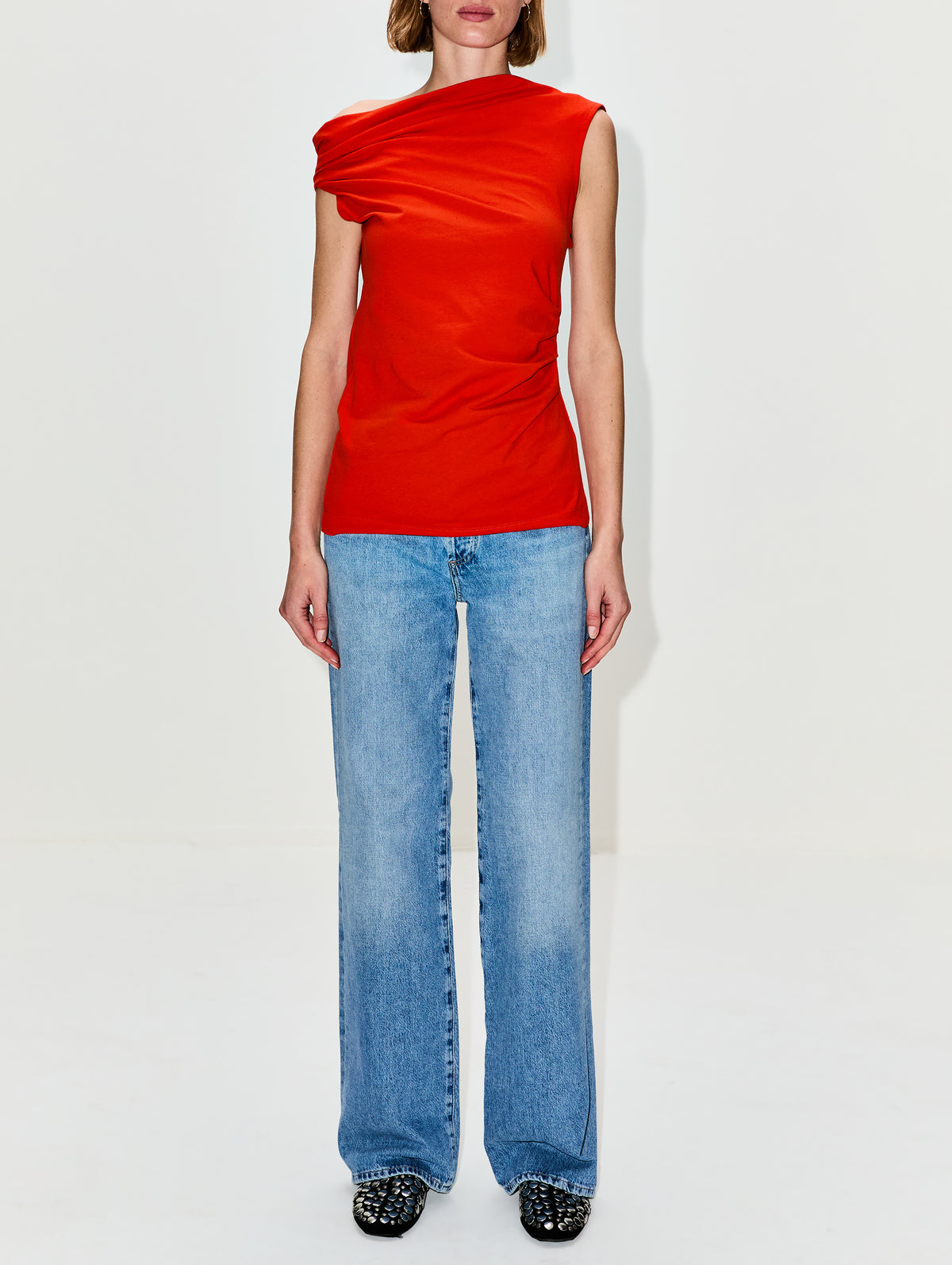 Henray Top,DRIES VAN NOTEN,RED,Image 2