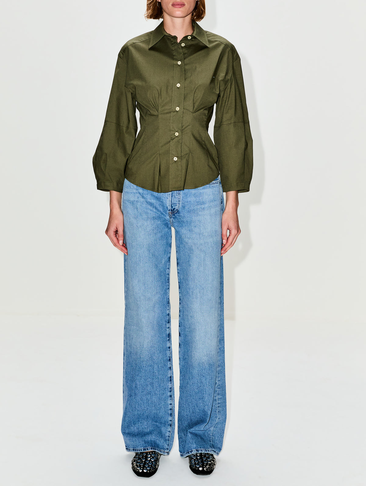 Lucia Top,CALLAS MILANO,OLIVE,Image 2