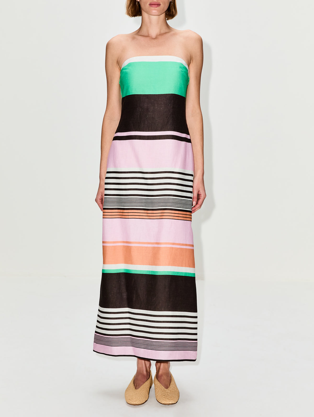 Frieda Strapless Dress,ROAME,TANGO STRIPE,Image 2