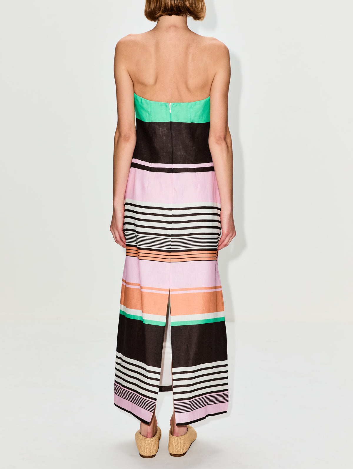 Frieda Strapless Dress,ROAME,TANGO STRIPE,Image 4