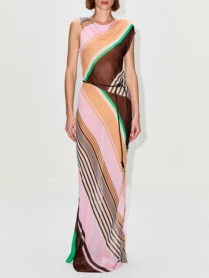 Capri Maxi Dress,ROAME,TANGO STRIPE,Image 1