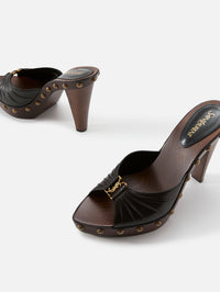 Babylone Sandal,SAINT LAURENT,EAGLE BROWN,Image 2