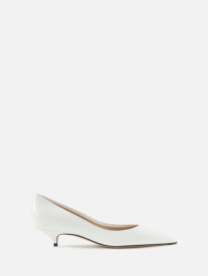 Liisa Kitten Heel,THE ROW,OPTIC WHITE,Image 1