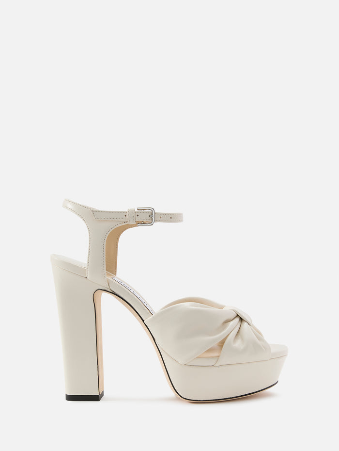 Heloise Platform Sandal 120mm,JIMMY CHOO,LATTE,Image 1