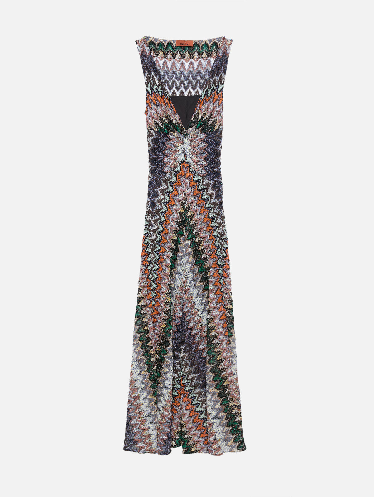 Sleeveless Long Dress,MISSONI,MULTICOLOURED,Image 1