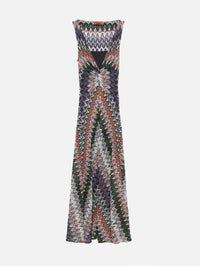 Sleeveless Long Dress,MISSONI,MULTICOLOURED,Image 1