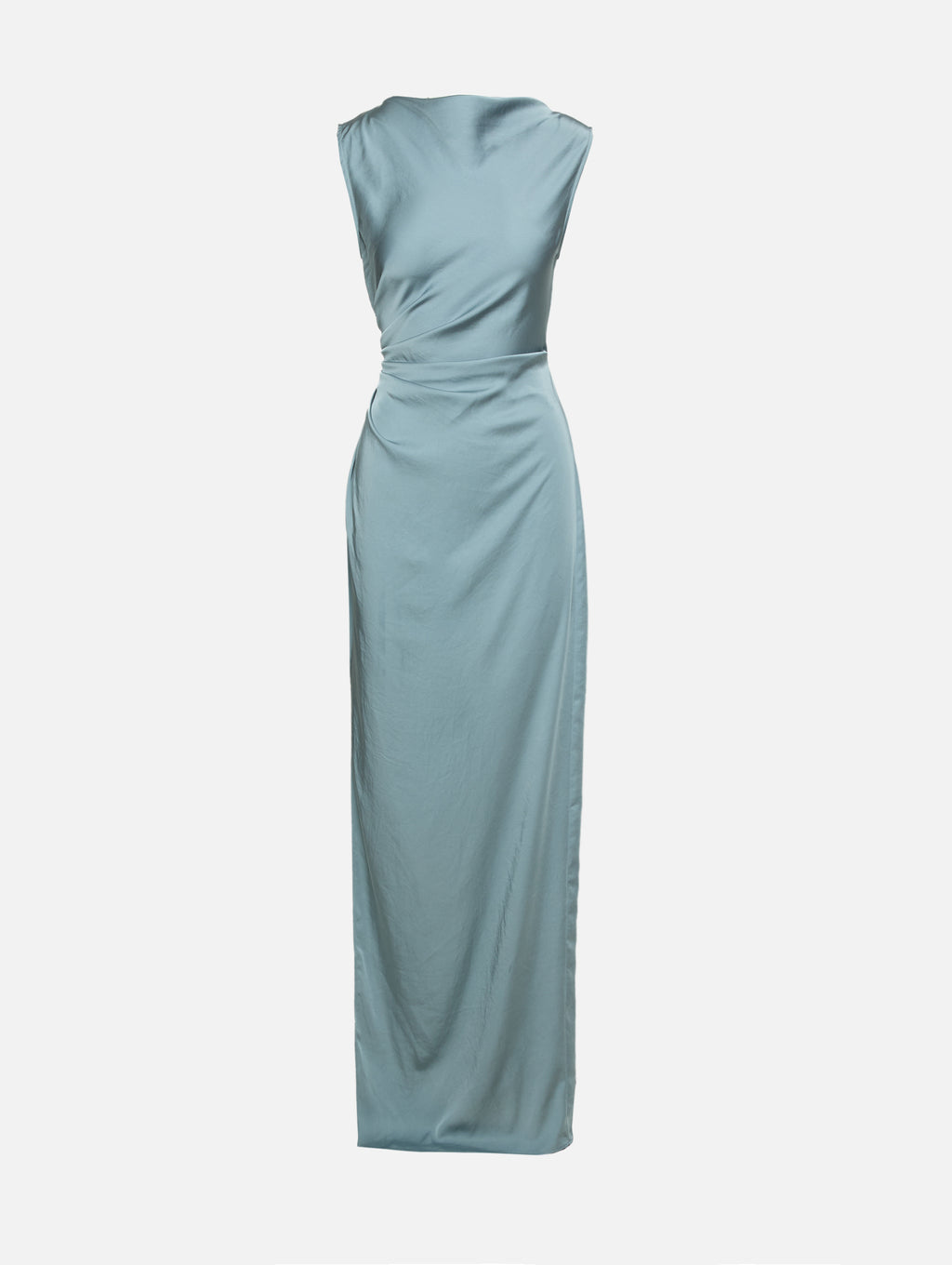 LAPOINTE | Women's | Ruched Gown | LIGHT SLATE DRESS COCKTAIL | Size US 0
