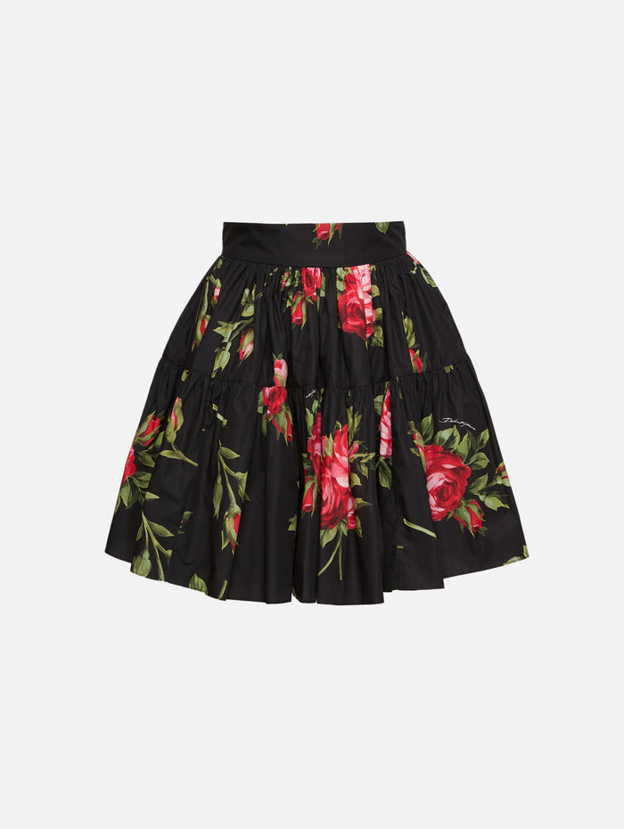 High Waisted Skirt,DOLCE & GABBANA,BOUQUET,Image 1