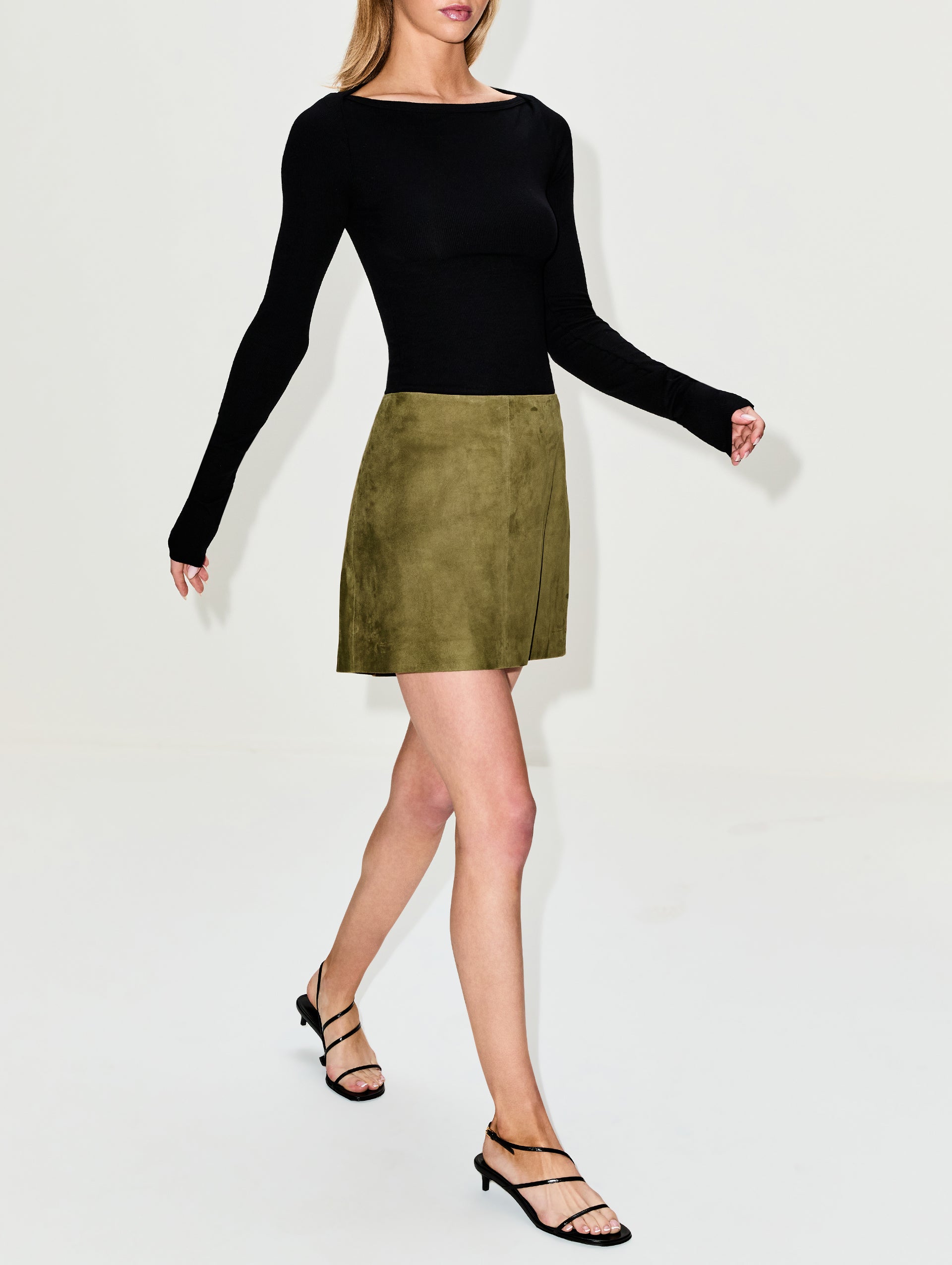 Melody Suede Skirt | ARMA | elysewalker