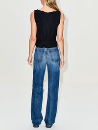 Jerry Tank Blouse,RE/DONE,BLACK,Image 3