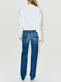 Knit Sweater Top,TOTÉME,OPTIC WHITE,Image 3