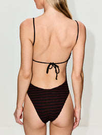 Ring Arden One Piece Swimsuit,BOND-EYE,CAROB/BLACK,Image 3