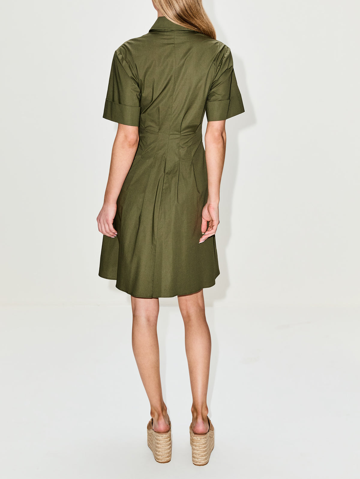Bergamo Dress,CALLAS MILANO,OLIVE,Image 4