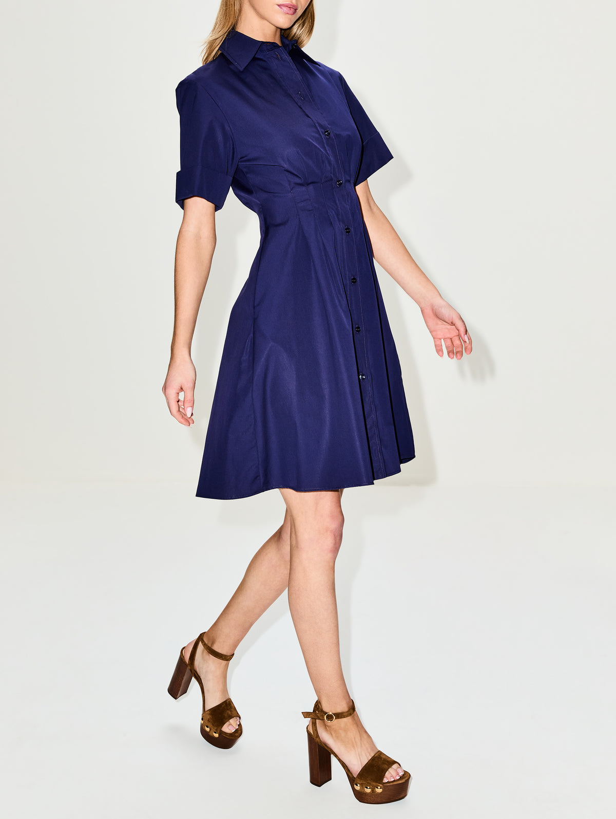 Bergamo Dress,CALLAS MILANO,NAVY,Image 3