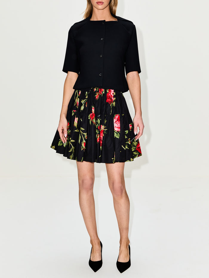 High Waisted Skirt,DOLCE & GABBANA,BOUQUET,Image 1