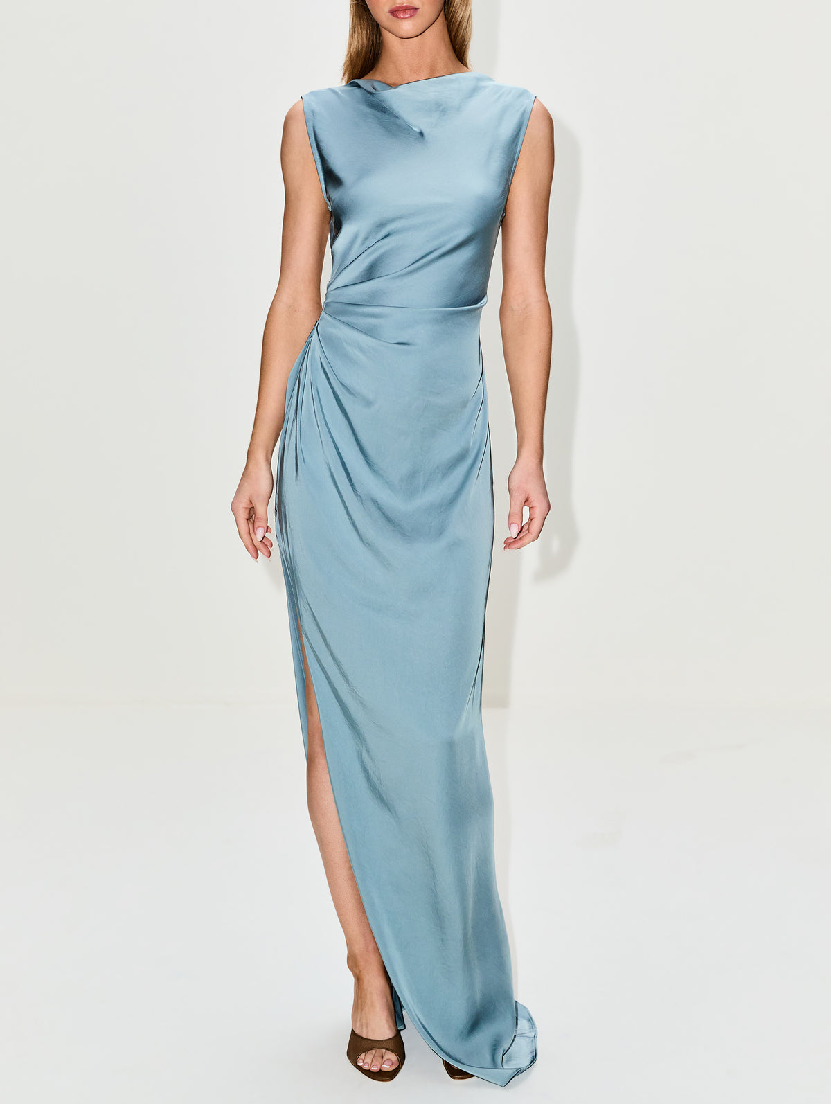 Ruched Gown | LAPOINTE | elysewalker Ruched Gown | LAPOINTE | elysewalker