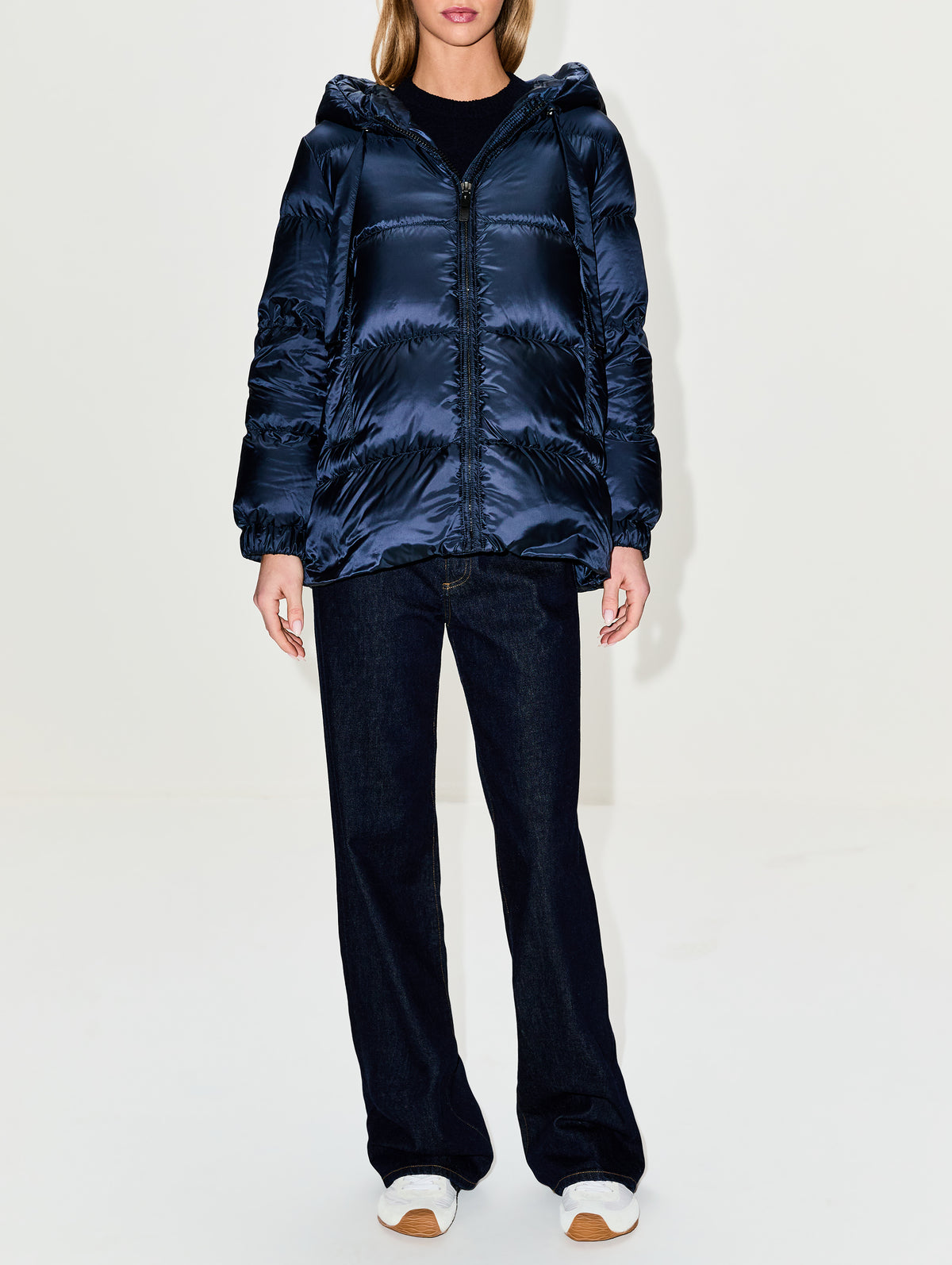 Seia Puffer Coat,MAX MARA,MIDNIGHT,Image 2