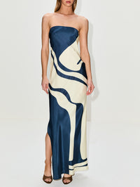 Lilou Dress,SIR.,LIORA CHARCOAL BLUE,Image 2