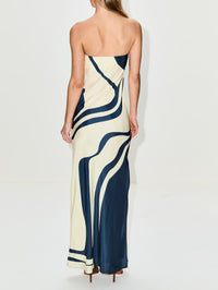 Lilou Dress,SIR.,LIORA CHARCOAL BLUE,Image 4