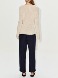 Nitha Top,THE ROW,IVORY,Image 3