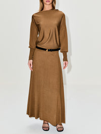 Handkerchief Hem Skirt,TWP,ERMINE,Image 2