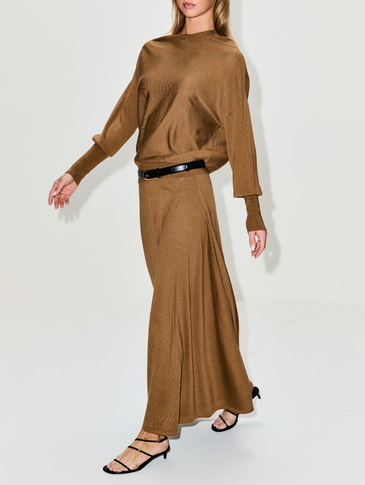 Handkerchief Hem Skirt,TWP,ERMINE,Image 3